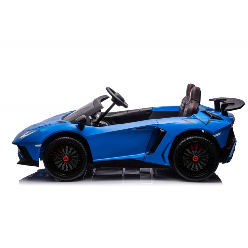 Macchina Elettrica per Bambini Lamborghini Blu Aventador SVJ BIG Full