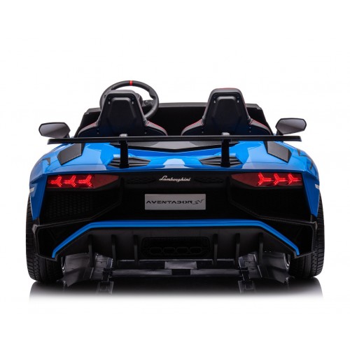 Macchina Elettrica per Bambini Lamborghini Blu Aventador SVJ BIG Full
