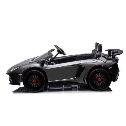 Lamborghini AVENTADOR SVJ BIG Full Grigio Macchina Elettrica per Bambini