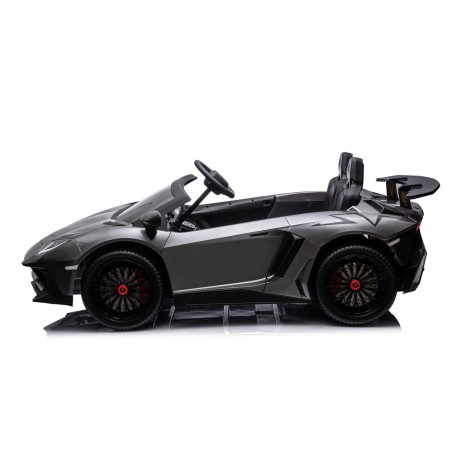 Lamborghini AVENTADOR SVJ BIG Full Grigio Macchina Elettrica per Bambini