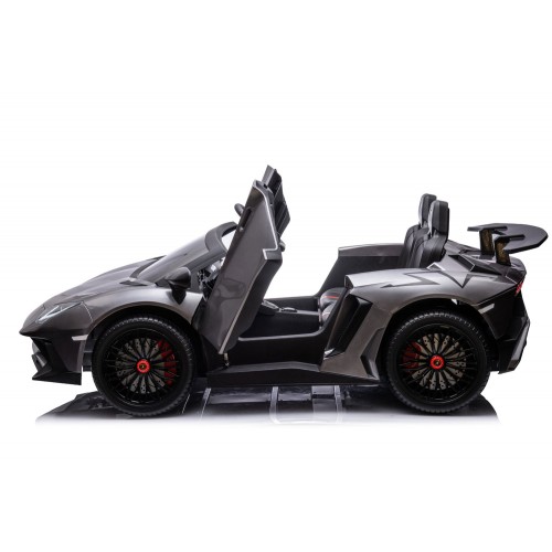 Lamborghini AVENTADOR SVJ BIG Full Grigio Macchina Elettrica per Bambini