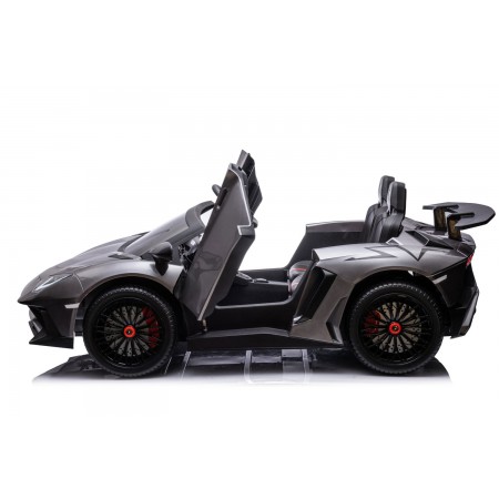 Lamborghini AVENTADOR SVJ BIG Full Grigio Macchina Elettrica per Bambini