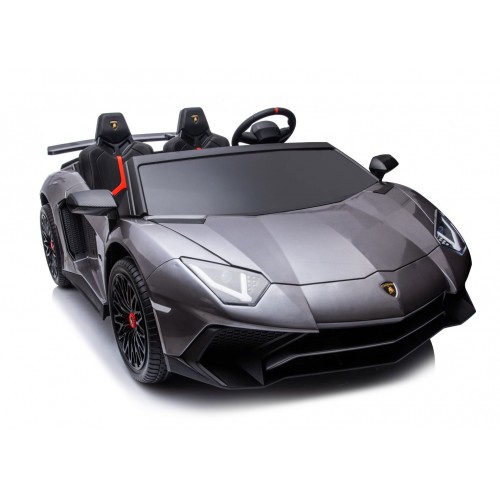 Lamborghini AVENTADOR SVJ BIG Full Grigio Macchina Elettrica per Bambini
