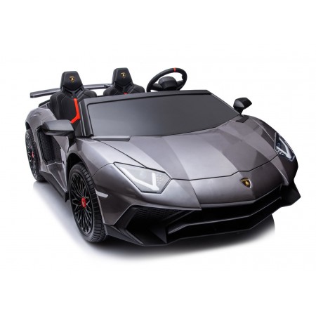 Lamborghini AVENTADOR SVJ BIG Full Grigio Macchina Elettrica per Bambini