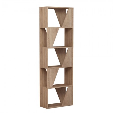 Libreria Design Rovere in Legno per Salotto o Camera da Letto