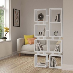 Libreria Bianca Moderna Design a Cubi per Arredamento Salone