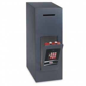Cassaforte acciaio antirapina 20x57x35 cm fessura inserimento frontale