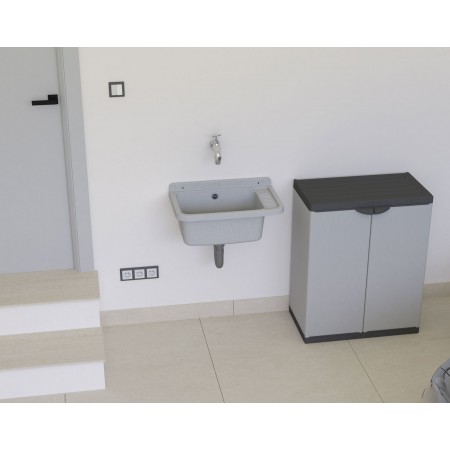 Pilozzo per Esterno 50x35 cm Effetto Granito Lavanderia Lavabo a Muro