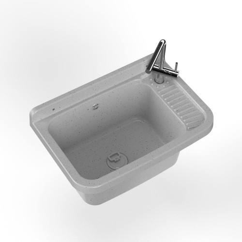 Pilozzo per Esterno 50x35 cm Effetto Granito Lavanderia Lavabo a Muro
