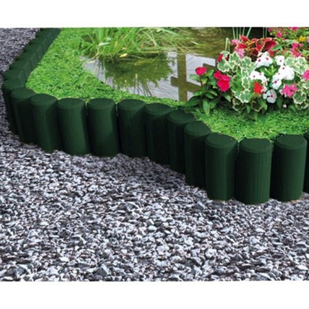 Bordatura in Plastica Modulare 6 pezzi Verde Bordura per Aiuole Piante