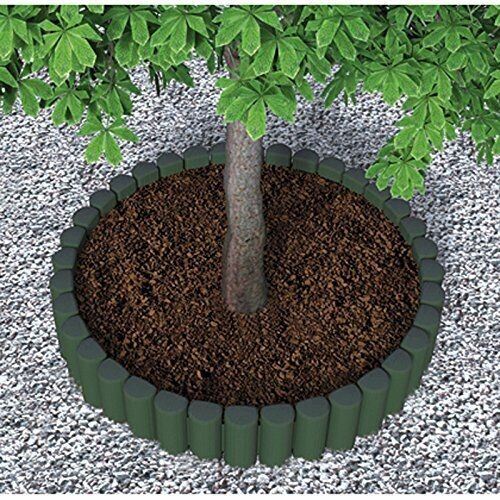 Bordatura in Plastica Modulare 6 pezzi Verde Bordura per Aiuole Piante