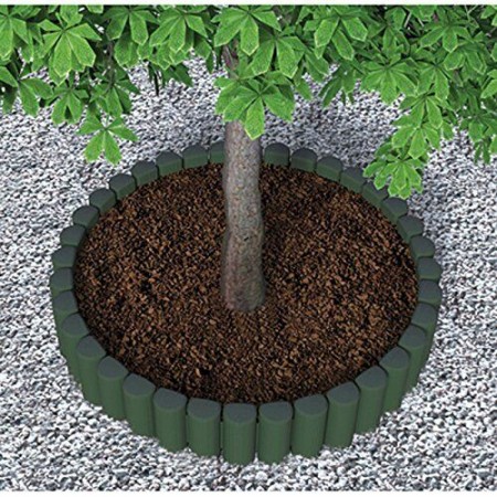 Bordatura in Plastica Modulare 6 pezzi Verde Bordura per Aiuole Piante