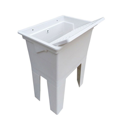 Monoblocco Mobile Lavatoio 60x42 Pilozzo da Esterno Acquaio in Resina