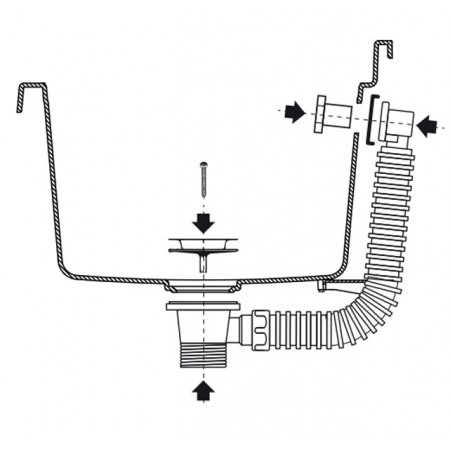 Pilozzo Parete Bianco 59x39x28 cm Resina con Dispenser e Kit Fissaggio