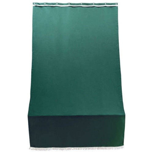 Tenda a Caduta Soffitto Verde 140x250 per Porta Finestra con Anelli