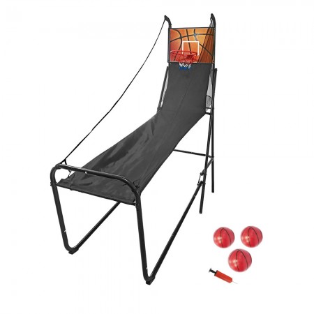 Basket Pallacanestro Pieghevole Canestro con Tabellone 3 Palloni Pompa