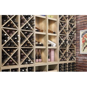 Cantina Vino Kit a Croce Portabottiglie Per Cubo fino a 12 Posti 2