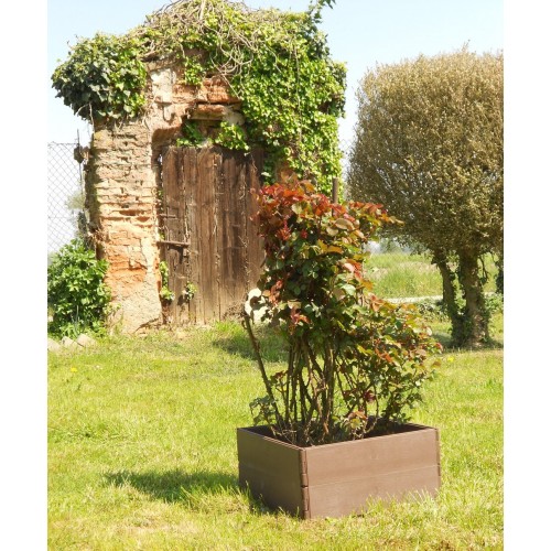 Set da 8 Pannelli Fioriera Orto Multiforma Plastica Giardinaggio Aiuola Vasi