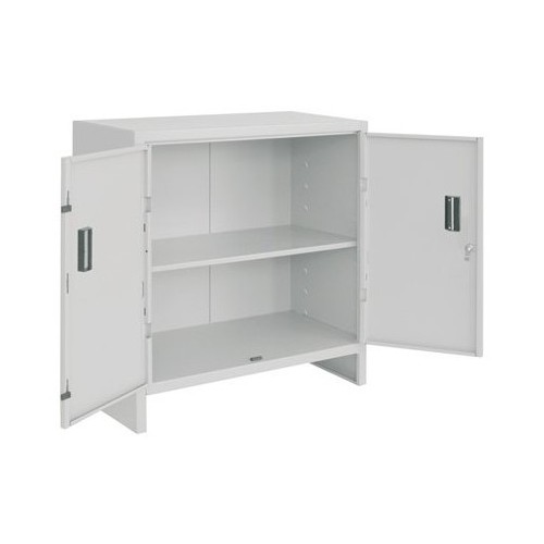 Armadietto in acciaio 100x80 con Ripiano interno Serratura e Maniglie
