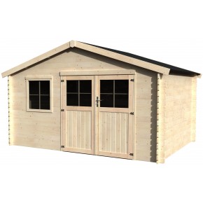 Casetta in Legno da Giardino 4x2,5 mt con sistema Block House