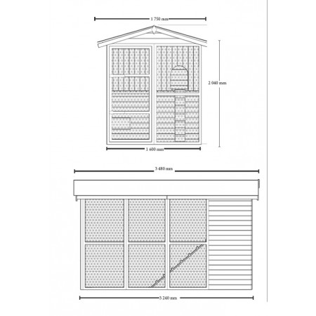 Casa Pollaio in Legno 8 12 Polli per Galline Ovaiole Prefabbricato