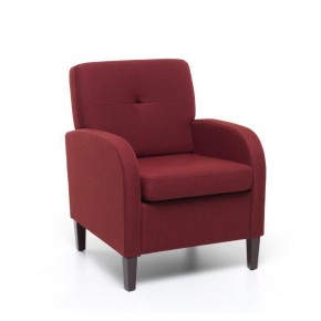 Poltrona relax rivestimento in tessuto Rosso