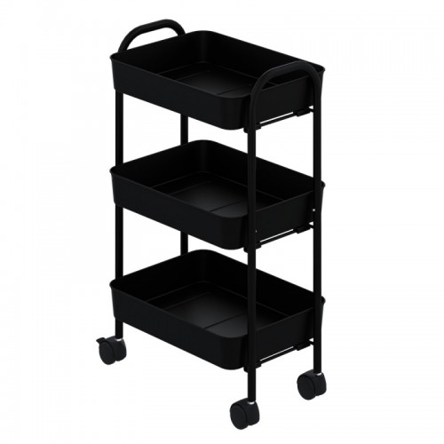 Carrello da cucina e Portavivande Nero