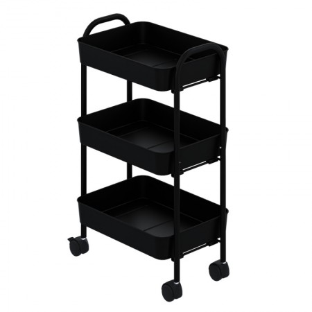 Carrello da cucina e Portavivande Nero