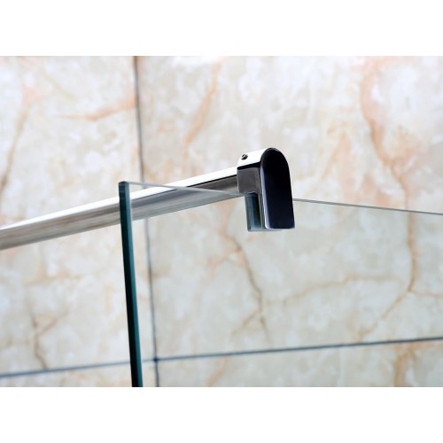 Parete Doccia Fissa 8 mm Walk In 80 90 100 110 120 Box Lato Anta Cristallo Vetro