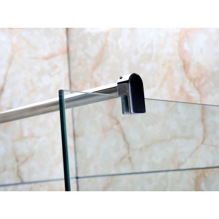Parete Doccia Fissa 8 mm Walk In 80 90 100 110 120 Box Lato Anta Cristallo Vetro