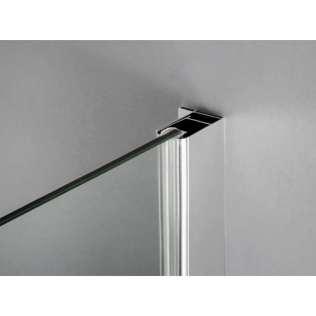 Parete Doccia Fissa 8 mm Walk In 80 90 100 110 120 Box Lato Anta Cristallo Vetro