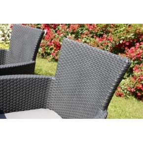 Poltrona Keter da Giardino con cuscino Grafite 2