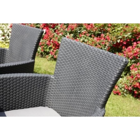 Poltrona Keter da Giardino con cuscino Grafite