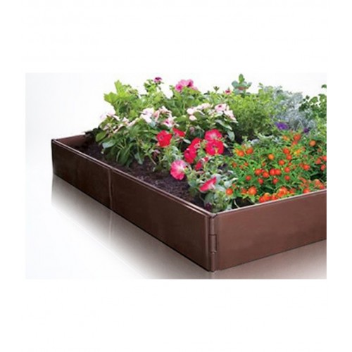 Set da 8 Pannelli Fioriera Orto Multiforma Plastica Giardinaggio Aiuola Vasi | BricoShop24