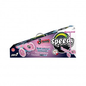 Monopattino per bambini Rosa Speedy a 3 Ruote luminose 2