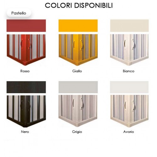 Parete Box Doccia Vasca da Bagno in PVC Nicchia a Soffietto Sopravasca un Lato
