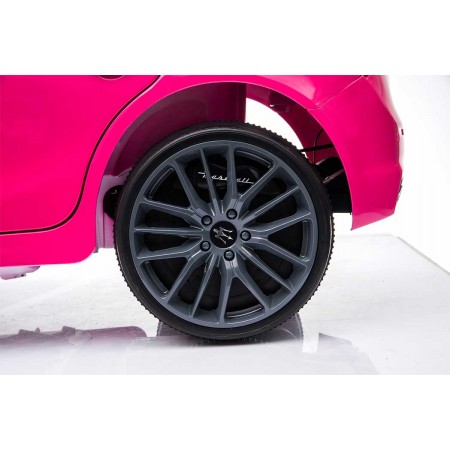 Maserati Ghibli Rosa Macchina Elettrica a Batteria 12 V con Telecomando
