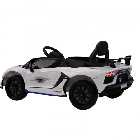 Macchinina a Batteria Lamborghini Bianco SVJ Small