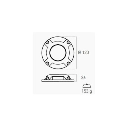 Faretto a Led Segnapasso con pannello 4000K