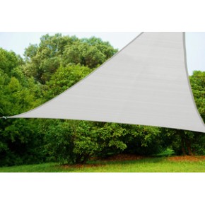 Tenda ombreggiante triangolare per Pergola 5x5x5 Bianco
