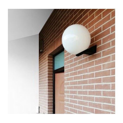 2 Applique a Sfera da Muro da Esterno 25 cm Opaca