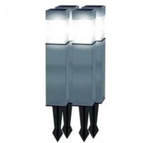Lampada solare Grigio a led Solare da Giardino 8 pezzi