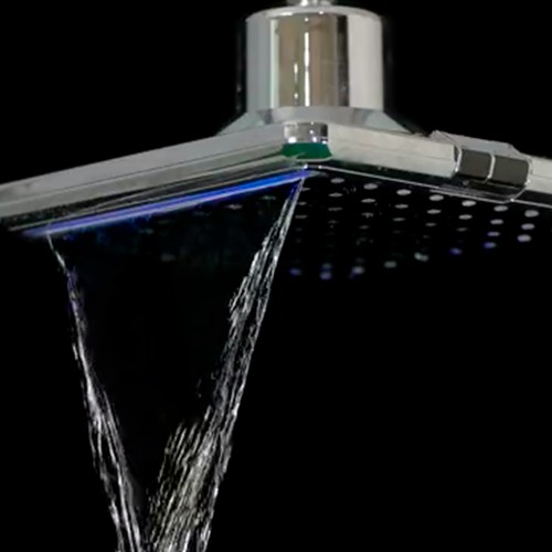 Soffione a Led Quadrato per doccia 25x25 cm