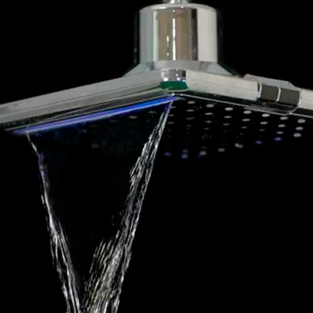 Soffione a Led Quadrato per doccia 25x25 cm