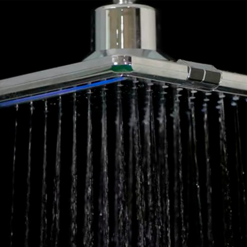 Soffione a Led Quadrato per doccia 25x25 cm