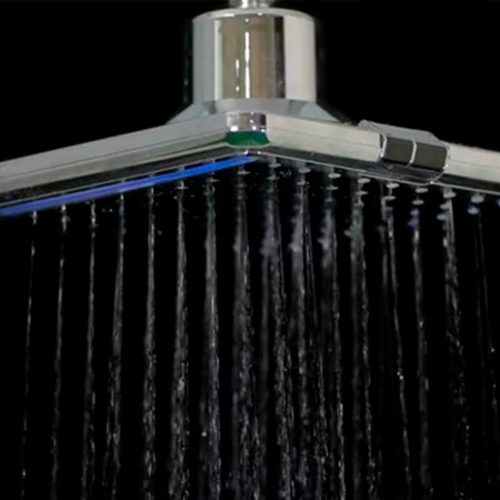 Soffione a Led Quadrato per doccia 25x25 cm