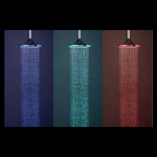 Soffione a Led Tondo per doccia diametro 24 cm a Pioggia
