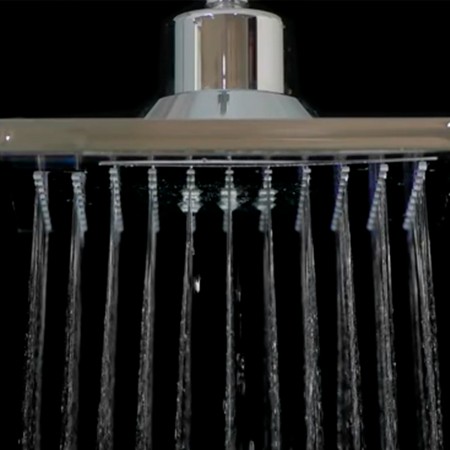 Soffione a Led Quadrato per doccia 22x22 cm Sensore infrarossi