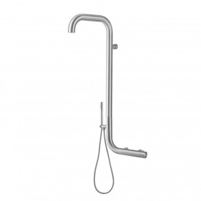 Doccia in acciaio inox da parete per esterno 316l