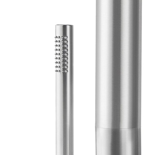 Doccia in acciaio inox da parete per esterno 316l